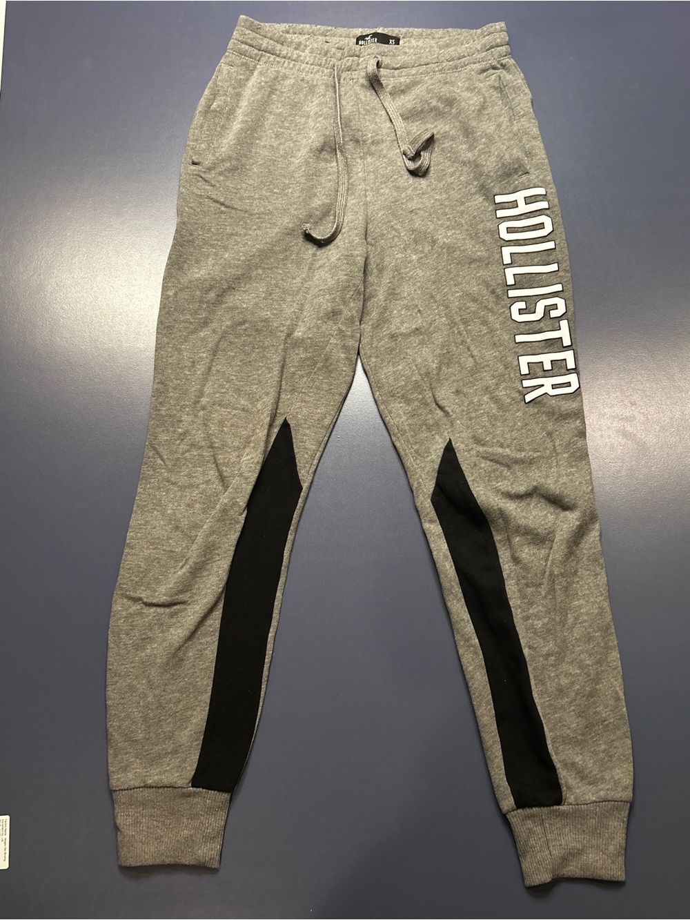 Hollister women’s Gray Jogger Pants with Black Panels
